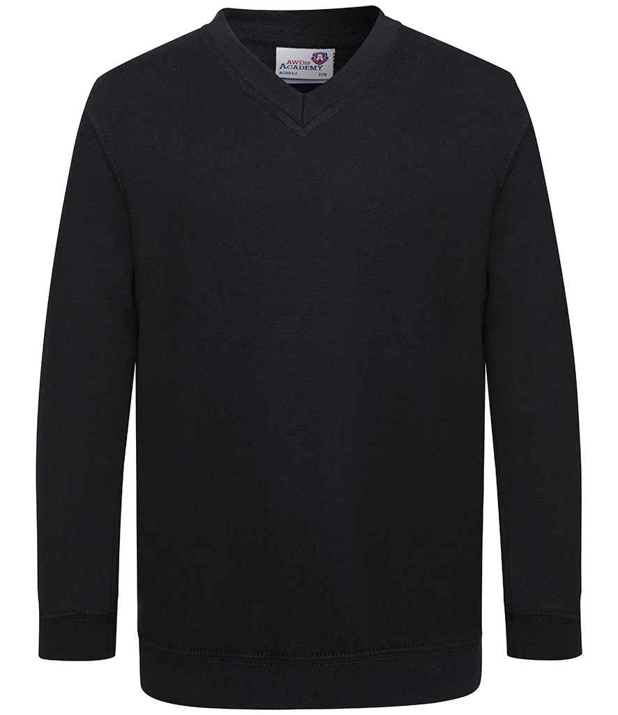 AC003 AWDis Academy Senior V Neck Sweatshirt